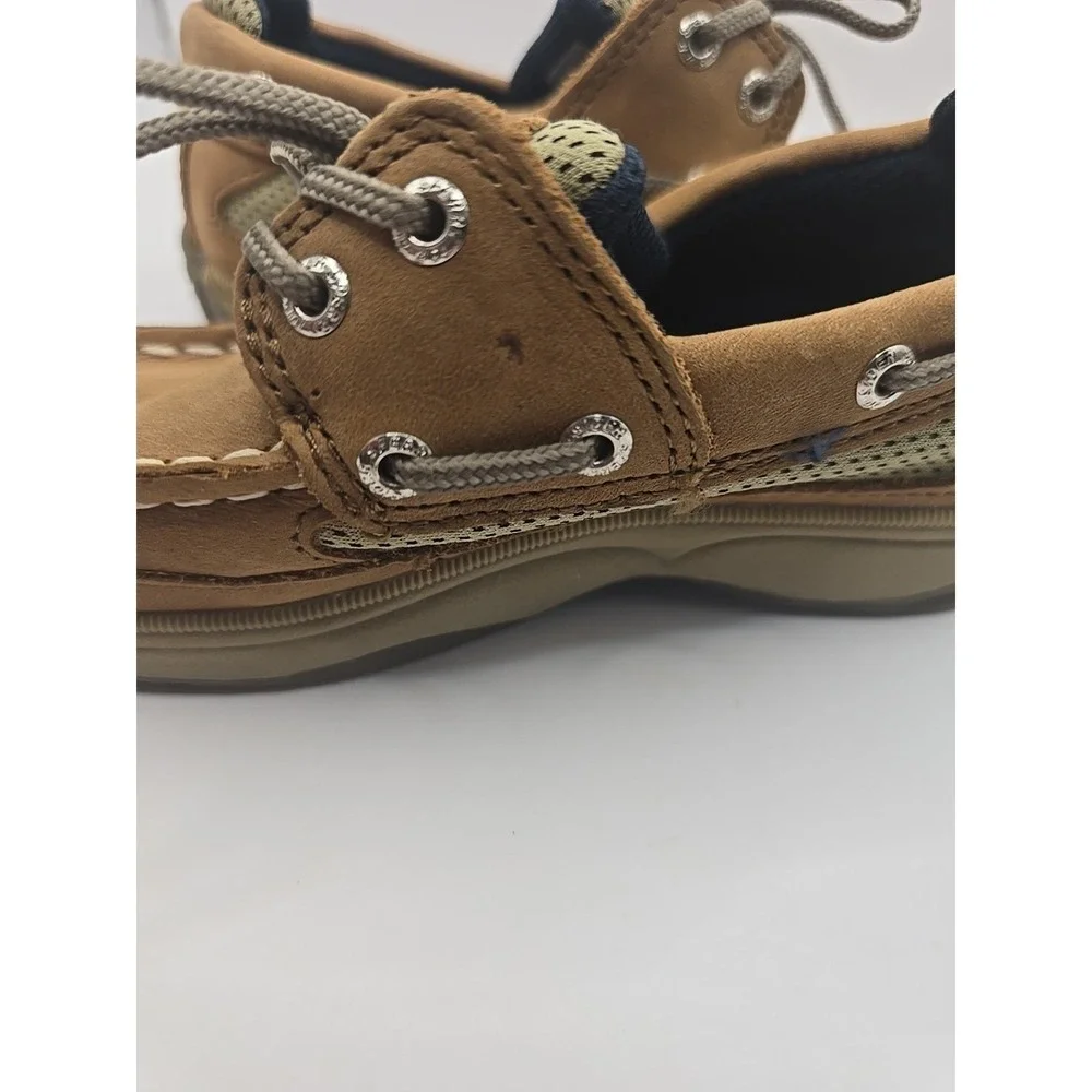 SPERRY KIDS TOP SIDER Child Sz 9.5M Casual Brown Leather